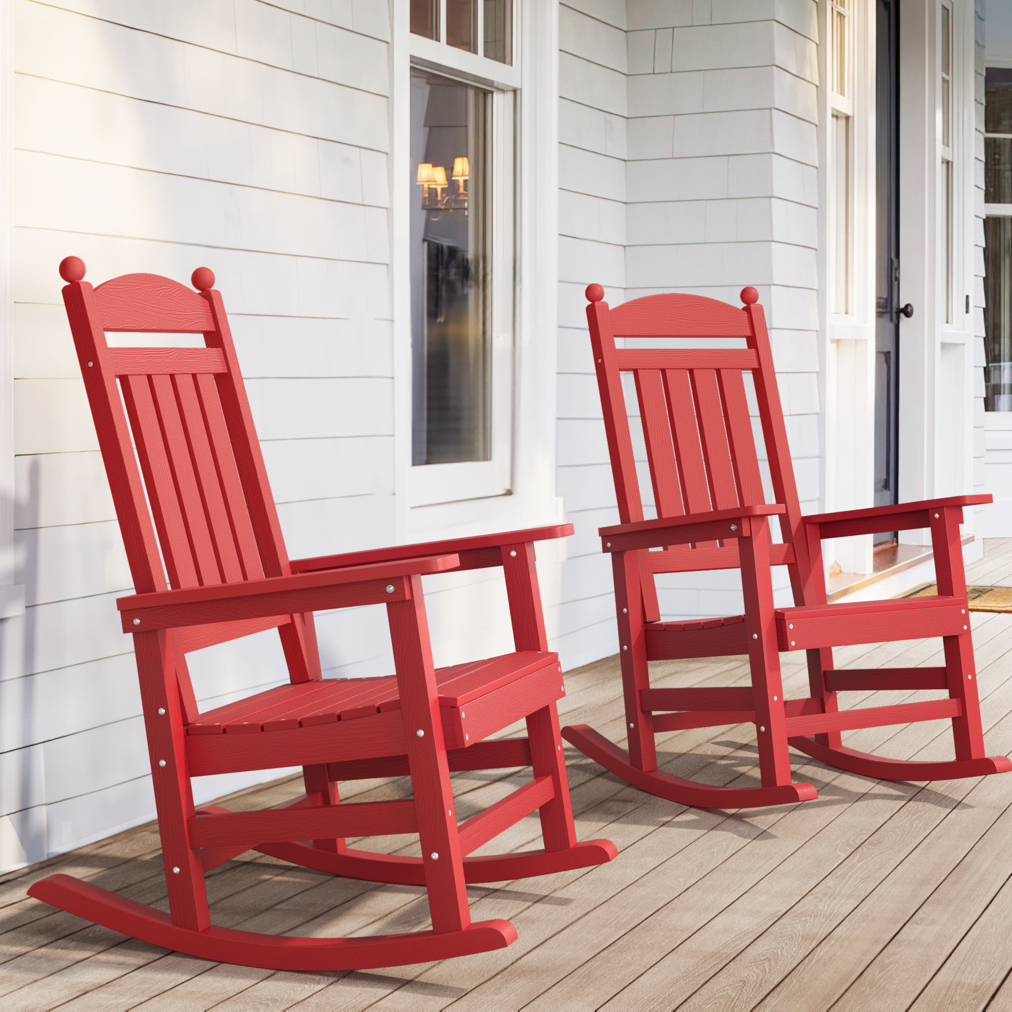 Plastic patio rocking shops chairs