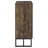 Rustic and Gunmetal Accent Cabinet