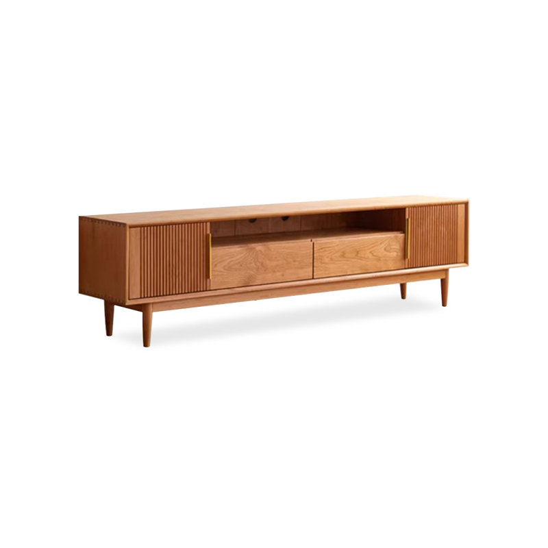 Meuble télé en bois de cerisier, H 21,65 po x L 59,06 po x l 15,75 po