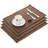 4-Pack Solid Linen Rectangular Placemats-2088139346