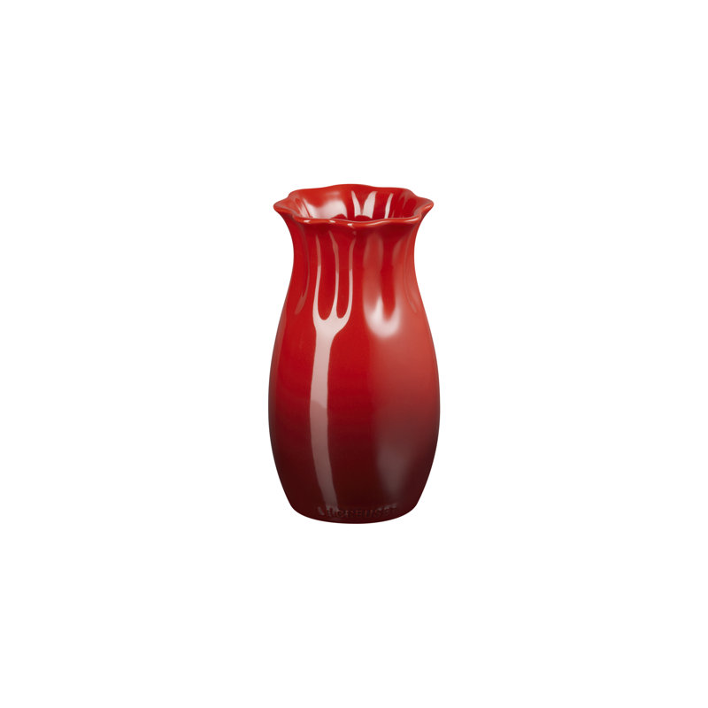 Flower Petal Vase, Cerise