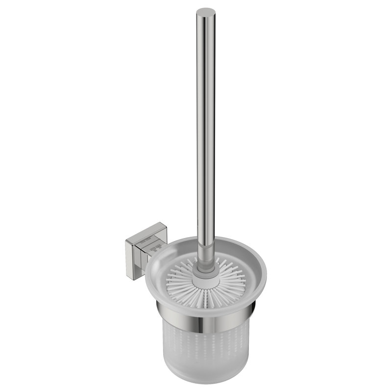 8500 Series 15.2" Metal Wall Mounted Toilet Brush and Holder, Polished Stainless Steel
