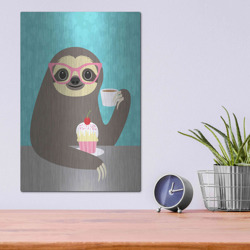 " Diva Sloth " by Nancy Lee, 16" H x 12" W
