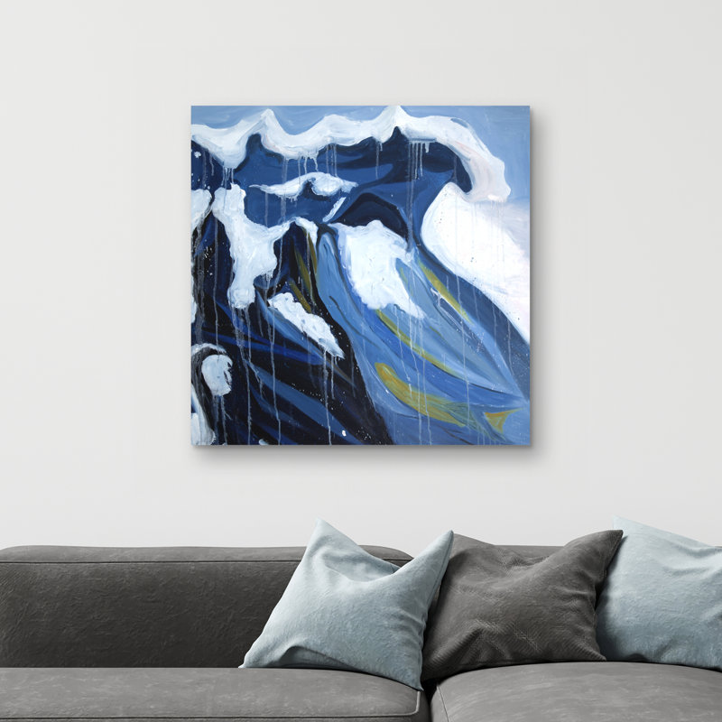 Wave in motion - 32"x32" art on canvas
