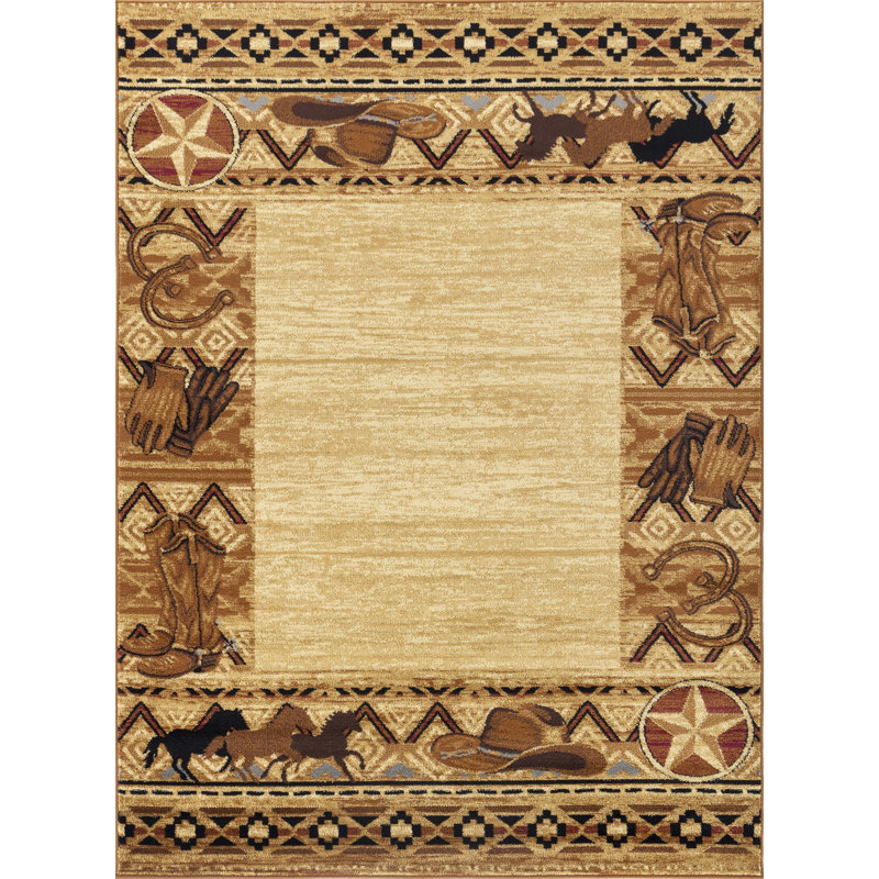Kywuan Southwestern Indoor Rug, Rectangle 5'3" x 7'3"