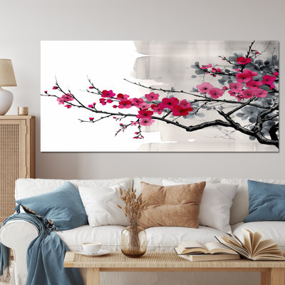 Asian Art Sumi Blossom II, reproduction d'art sur toile