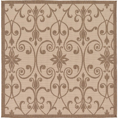 Outdoor Veranda Area Rug Papyrus Color