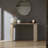 55.12 Inch Faux marble Pattern Console Table