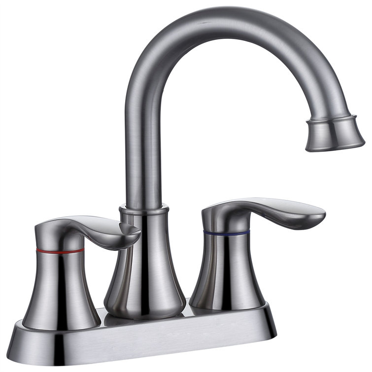 Widespread 2-handle Bathroom Faucet with Drain Assembly