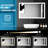 Wall Mounted 48" X 36" Bathroom Mirror, 3 Colors Dimmable Front , 5 Mins , Hd Reflection Mirror With Led 5 Adjustable, Dazzling