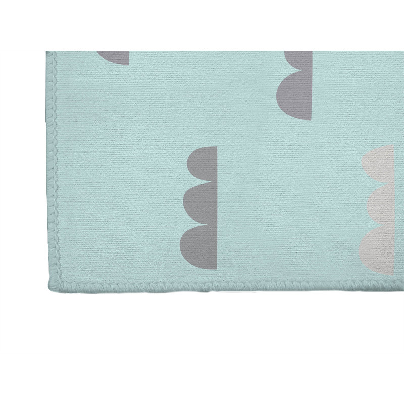 Dino Cloud Kids Play Mat, Rectangle 2' x 3'