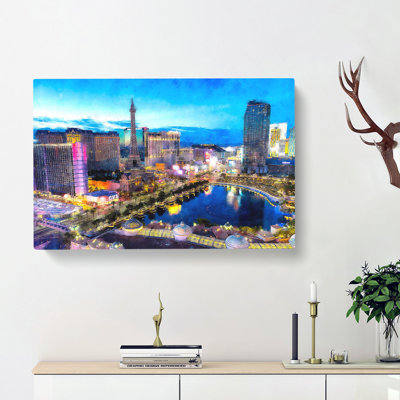 The Las Vegas Strip - Wrapped Canvas