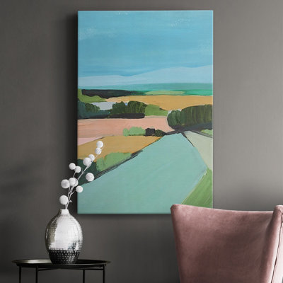" Bright Colored Countryside II " Painting Print