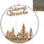 Hanging Circle 20 Warm White LED Lights Hoop Merry Christmas Decoration 40cm