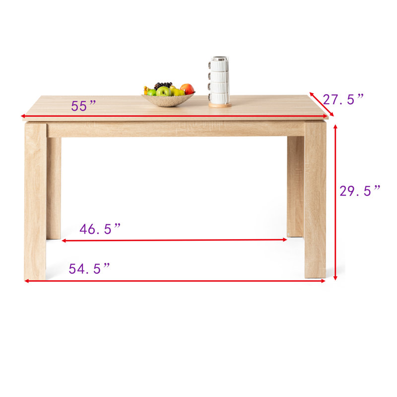 Dining Table, Kitchen Table, Large Table, Farmhouse Center Table For Living Room, Home Office, 330LBS Capacity, Dinette Table, Dinner Table, Dining Room Table