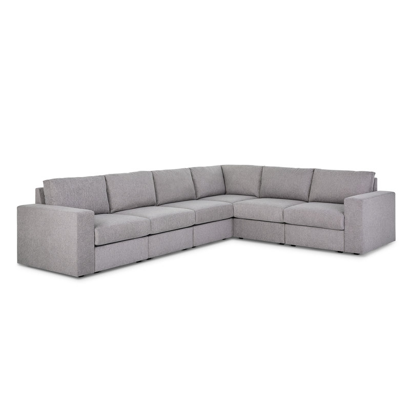 Canapé modulaire 6 places Flex, Pebble Dark Grey