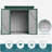 Aiho 6 ft. W X 4 ft. D Galvanized Steel Horizontal Storage Shed-65754511
