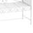 Outsunny 43" Garden Bench, Outdoor Patio Bench With Armrests, Metal Porch Bench For Backyard, Poolside, Lawn, Cream White
