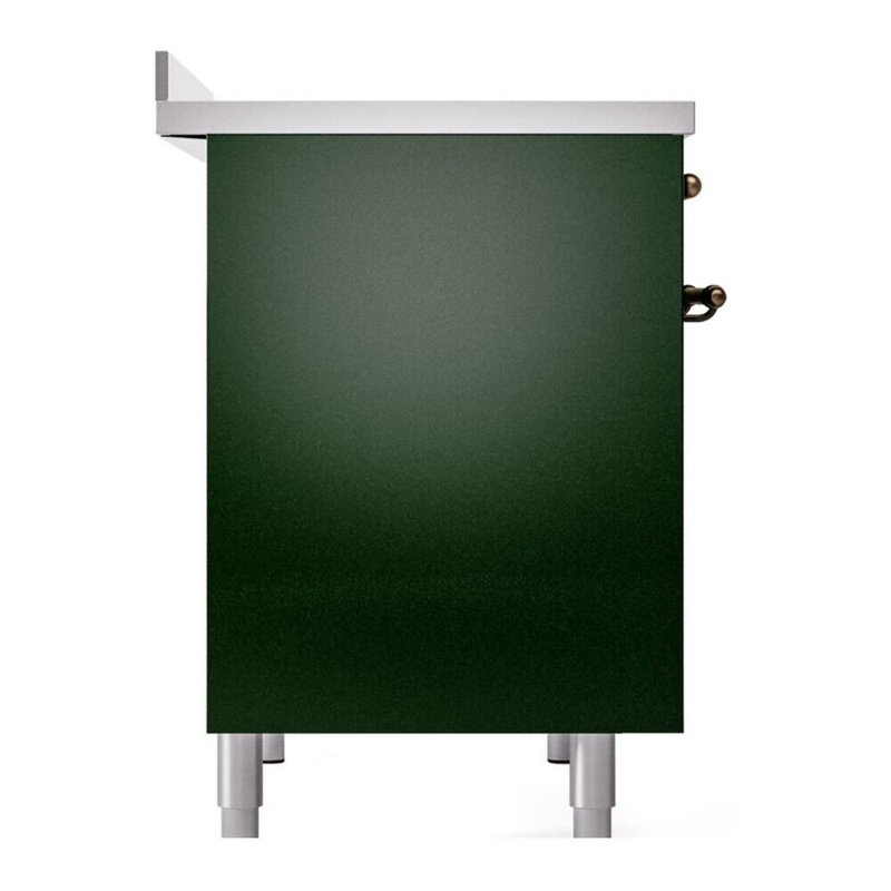 ILVE Nostalgie II 40 in Induction Range, Emerald Green/Bronze