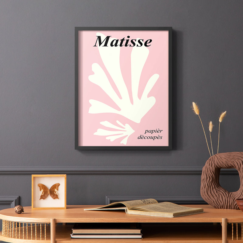 Matisse CECLVI, reproduction encadrée - bois massif, Noir, H 20 po x l 16 po