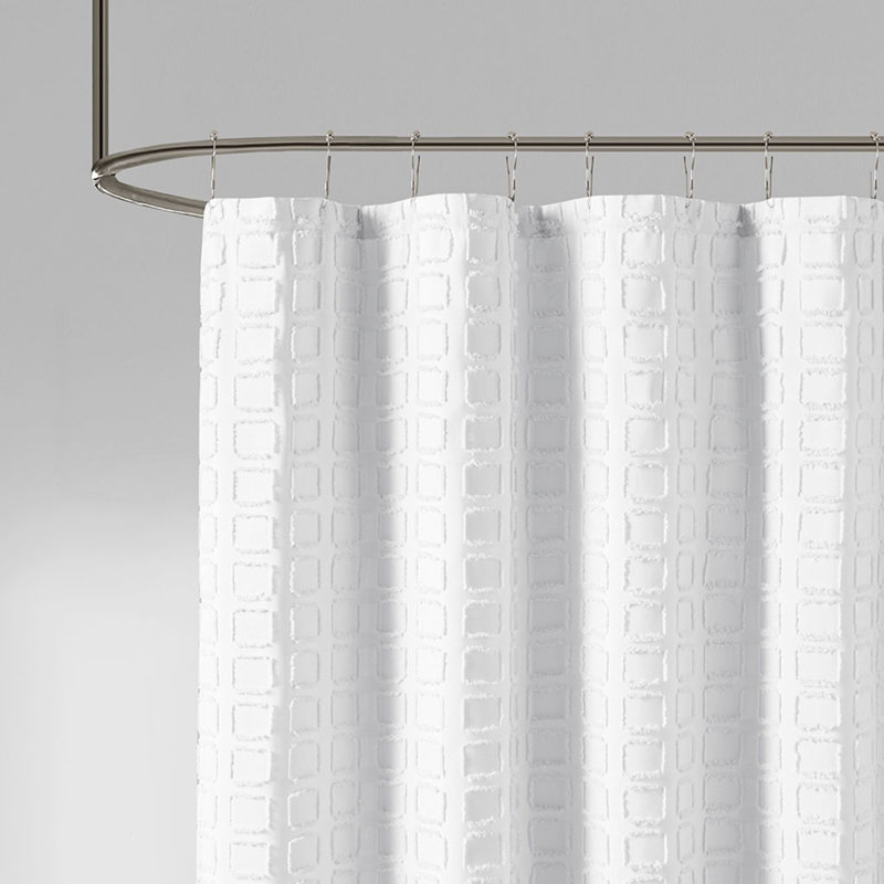 Rideau de douche uni tissé