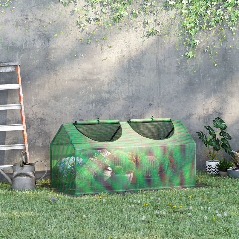 Ahyan Mini Greenhouse Small Plant Grow House, Green