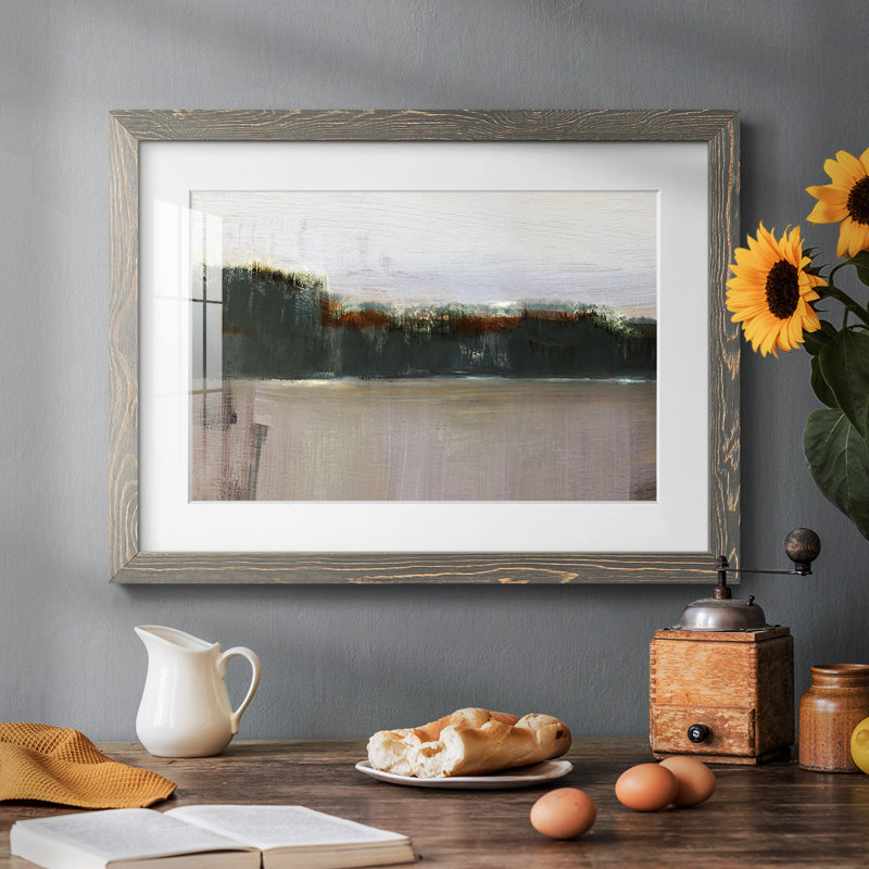 At At Dusk Turnwood - Reproduction d'un seul cadre photo, H 18 po x l 26 po x P 1,5 po, Encadré gris