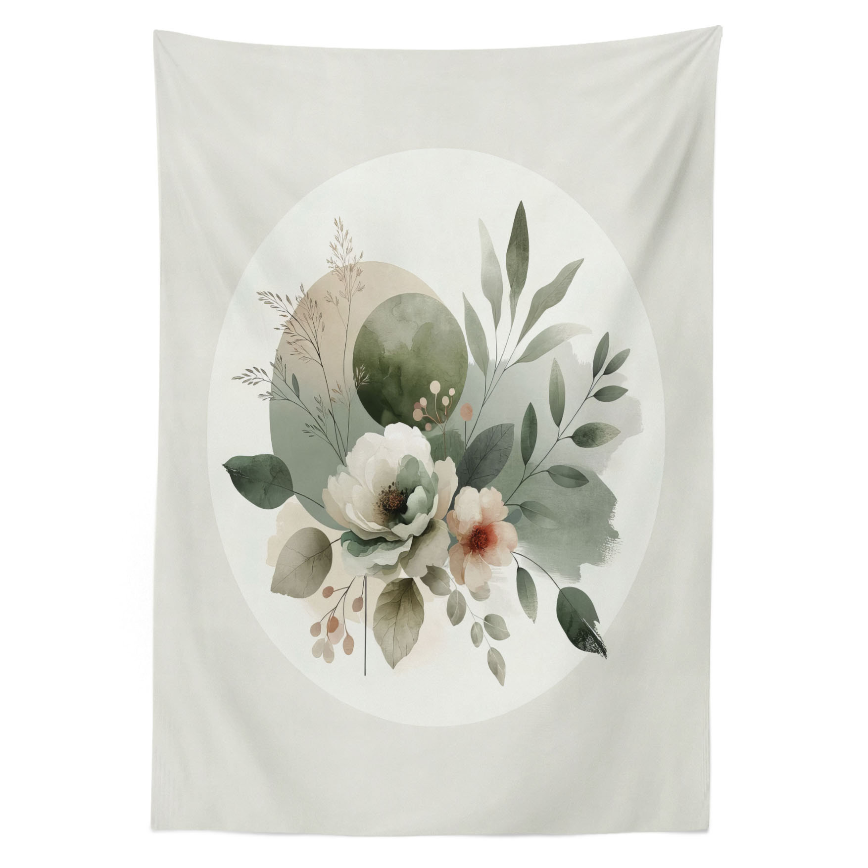 Red Barrel Studio® Inti Rectangle Floral Polyester Tablecloth | Wayfair