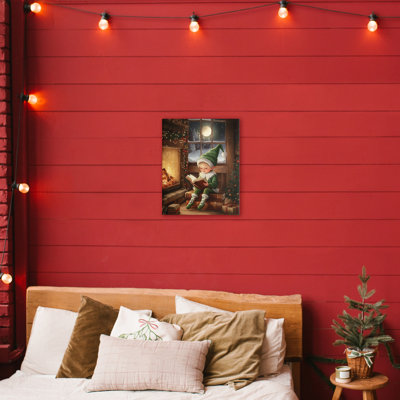 «Reading Elf» par Fireplace Canvas, conception par Arlington Prints