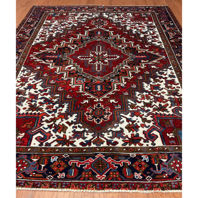 Heriz Collection Wool Geometric Rug