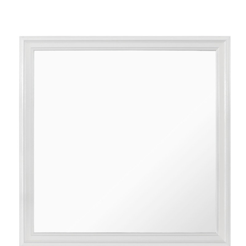 Miroir blanc en métal