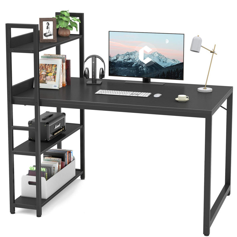Duechle Metal Base Computer Desk, Black