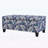 Storage Bench with Floral Patterned Fabric