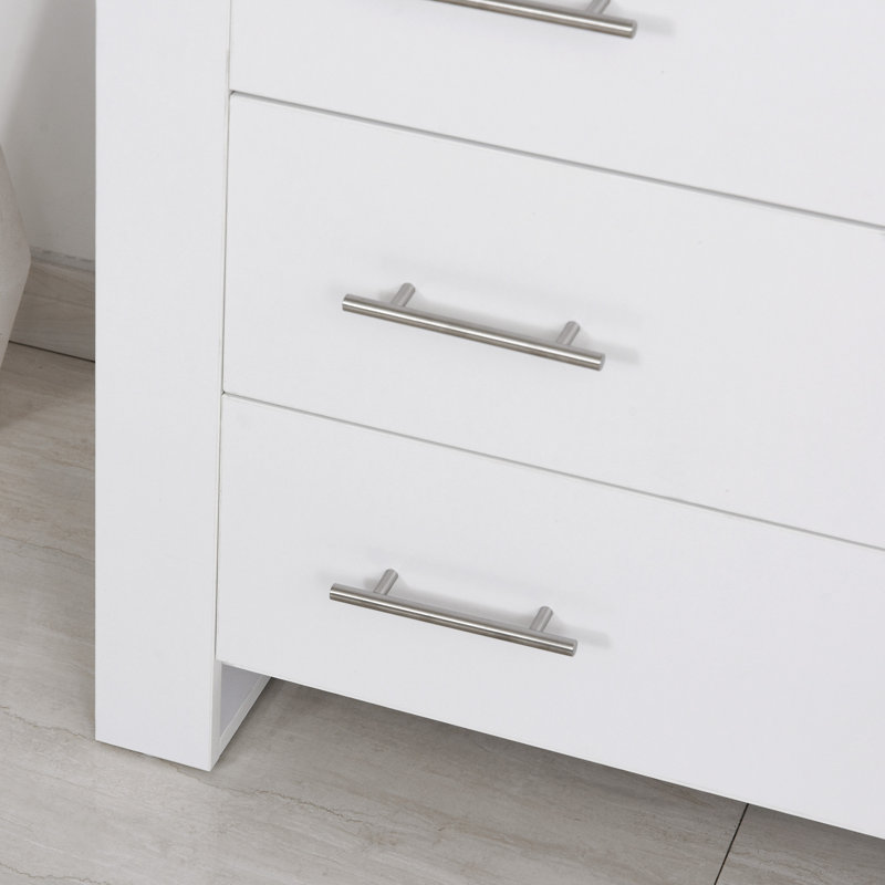 Hopkint 90cm W 4 - Drawer Chest of Drawers, White
