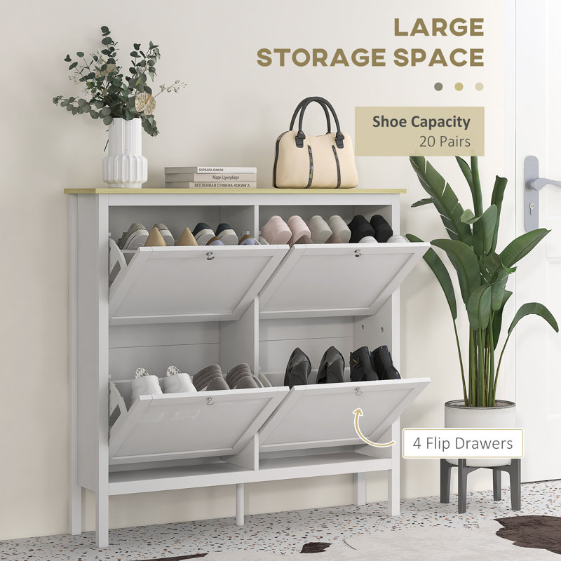 20 Pair Shoe Storage Cabinet