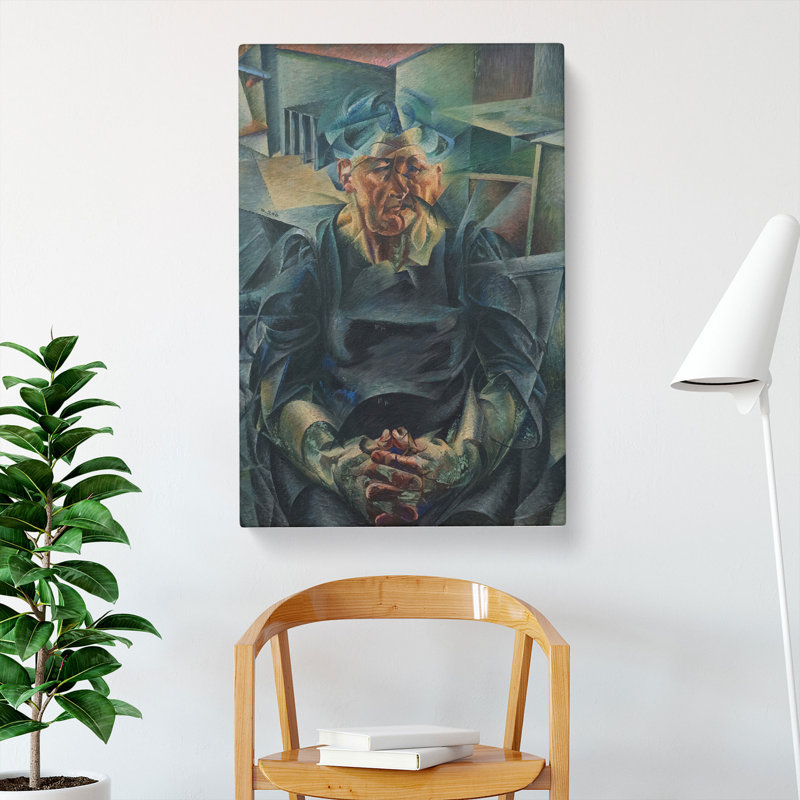 Portrait Of A Man by Umberto Boccioni - Wrapped Canvas Painting, 76cm H x 50cm W x 3cm D