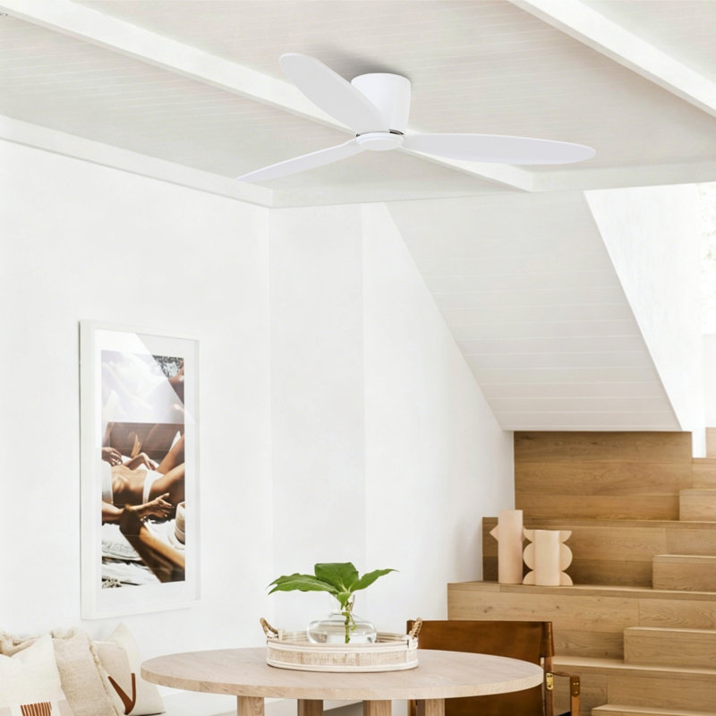 Radar 52in 3-Blades Indoor Ceiling Fan with Remote Control, White