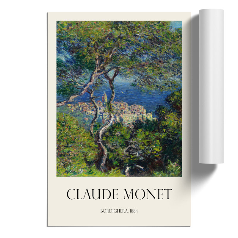 Bordighera Print by Claude Monet - Frameless Print, 30cm H x 21cm W x 0.1cm D