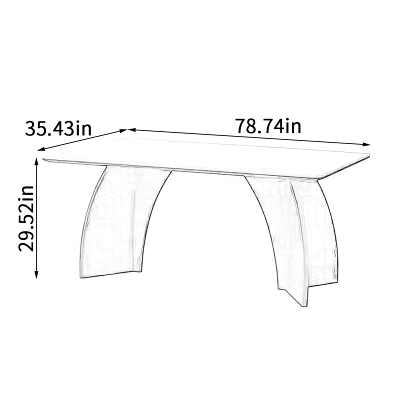 Heledd, 29.52"H x 78.74"L x 35.43"W