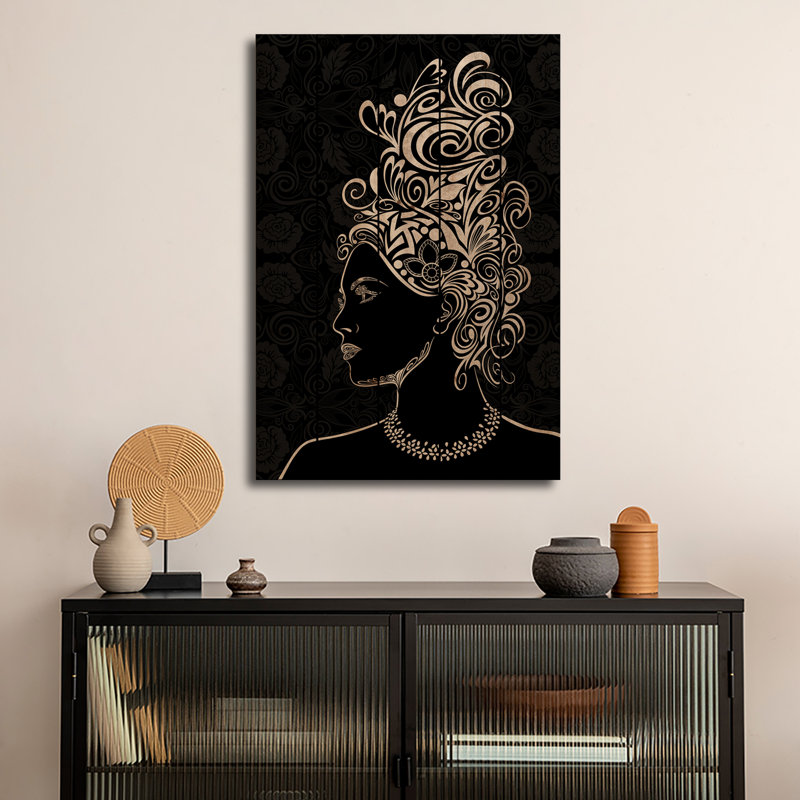 Impression sur bois en bois - Beauté et grâce en noir et blanc par 5by5collective, H 26 po x l 18 po