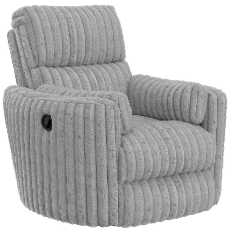Myaira Swivel Glider Recliner, Gray