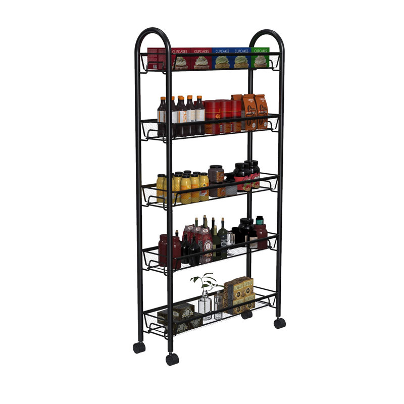 Alissi 105cm H x 55cm W Utility Cart with Wheels