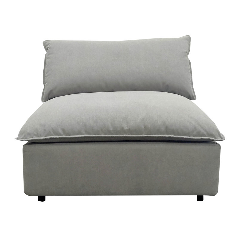 Chaise sans accoudoirs Ellaria, Gris clair