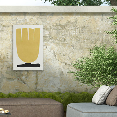 Amini54  Yellow Tulip Flower Outdoor  Canvas