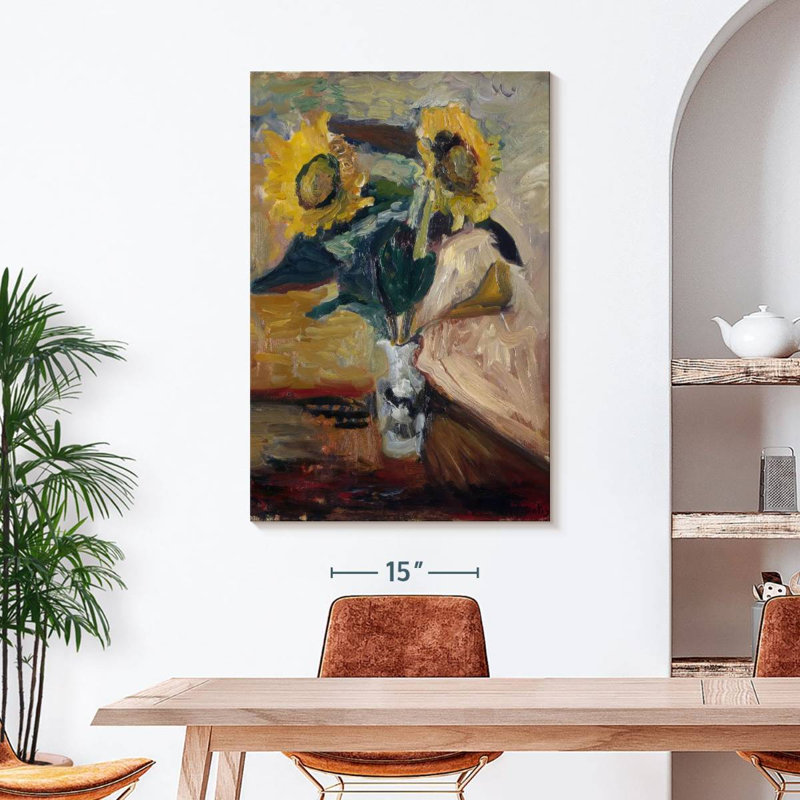 Vase de tournesols 1898-99, H 45 po x l 30 po