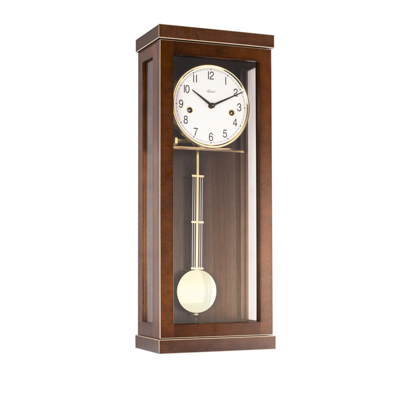Solid Wood Wall Clock, Brown