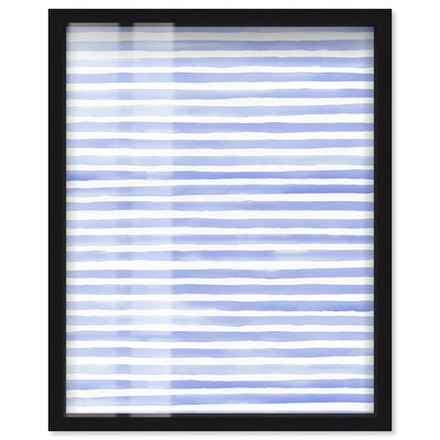 Bleeding Blues Shadowbox Print Blue Abstract Art by Art Remedy