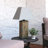 Hetrick 24" Natural Slate Outdoor Table Lamp with Gray Shade