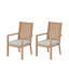 Ensemble de 2 chaises de patio avec coussins