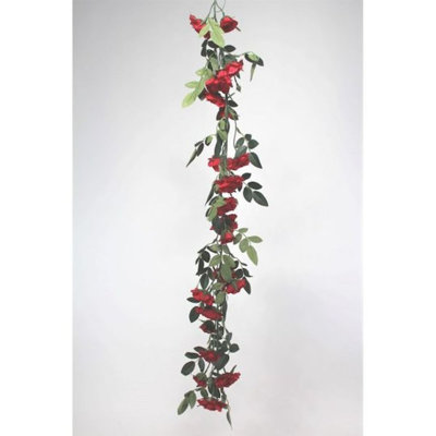 Guirlande de roses et de verdure 0,67 pi